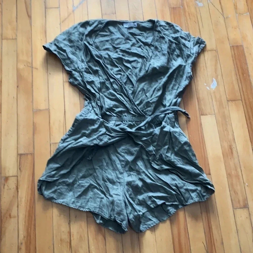 100% linen romper